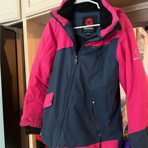 Rossignol Women's Vibrant Pink and Navy Ski Jacket